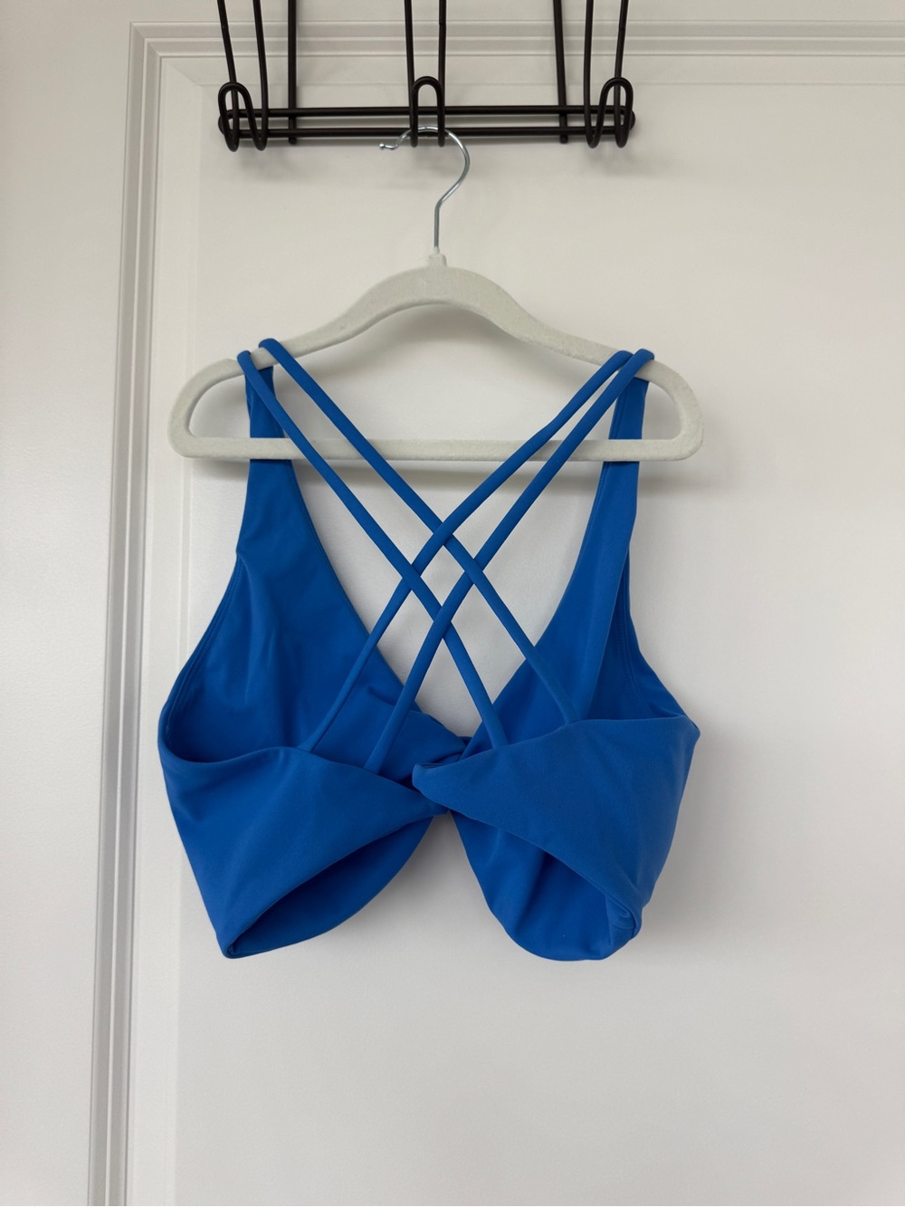 Peachy BUnz Electric Blue Twist-Front Strappy Bra - Picture 2 of 2